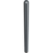 Ornamental bollard | steel tube � 102 mm | stationary, for casting in concrete with ground anchor, total length approx. 1300 mm | without eyelet